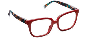 Peepers Dark Red/Teal Botanico Impromptu Blue Light Reading Glasses