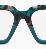 Peepers Teal Botanico/Teal Take a Bow Blue Light Reading Glasses