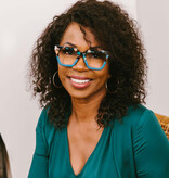 Peepers Teal Botanico/Teal Take a Bow Blue Light Reading Glasses