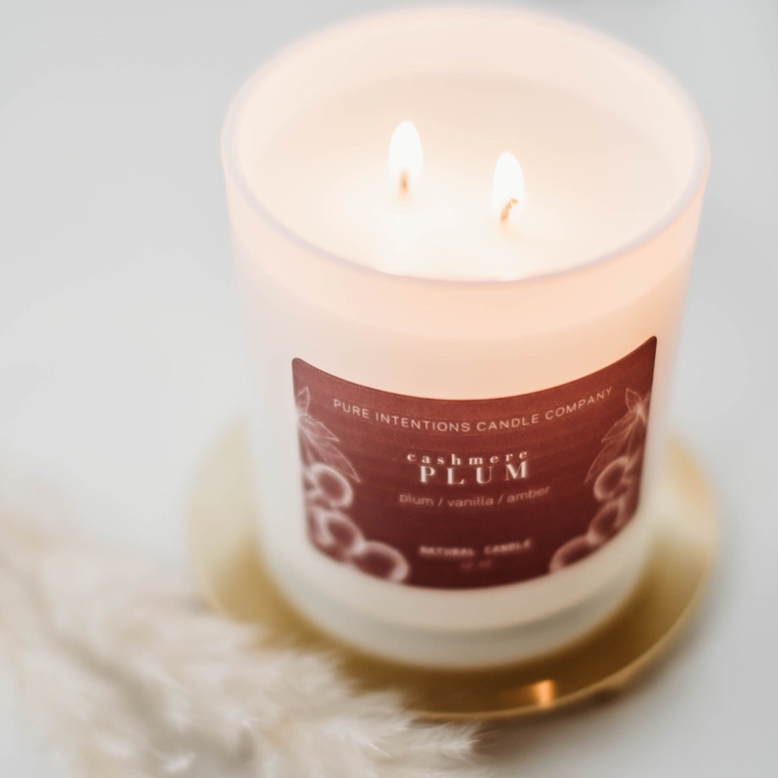 Pure Intentions 4 oz Tin Cashmere Plum Candle