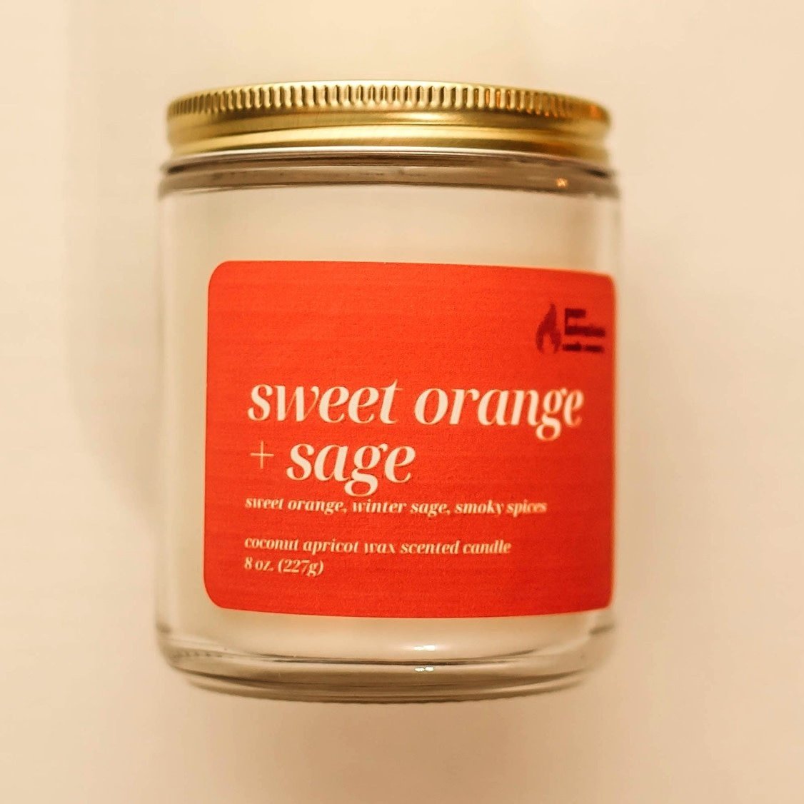 Pure Intentions 4 oz Sweet Orange & Sage Candle