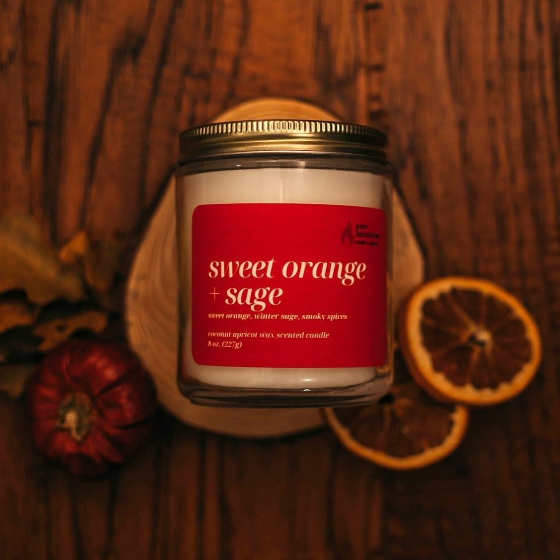 Pure Intentions 4 oz Sweet Orange & Sage Candle
