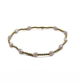 Erin Gray Light Pink The Key West Gold-Filled and Waterproof Bracelet Collection 7"
