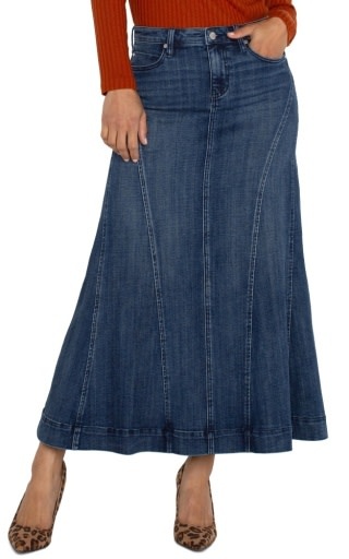 Liverpool Los Angeles 5-pkt mermaid maxi skirt 35.5in ins