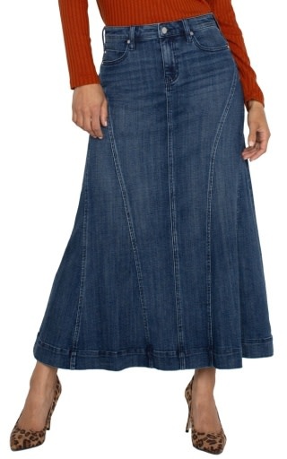 Liverpool Los Angeles 5-pkt mermaid maxi skirt 35.5in ins