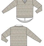 Liverpool Los Angeles long slv twofer collared sweater