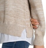 Liverpool Los Angeles long slv twofer collared sweater