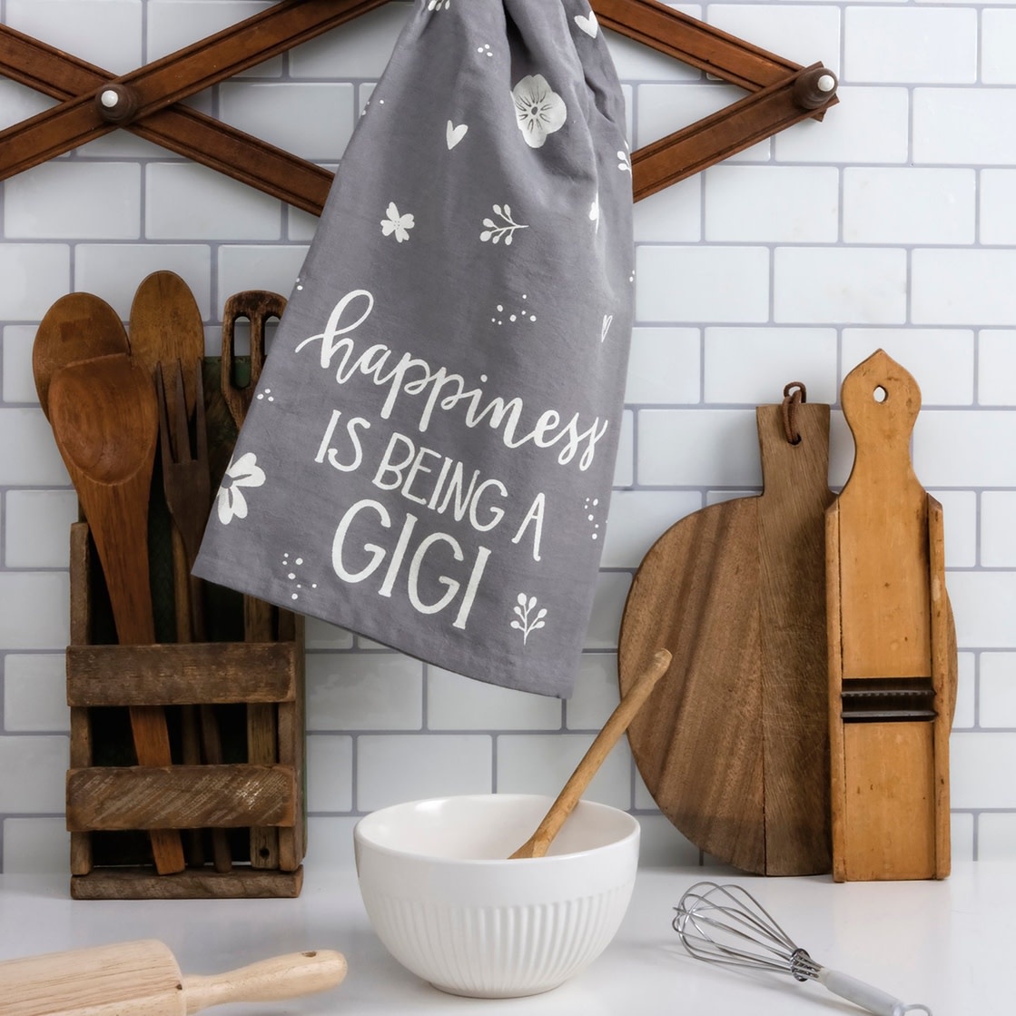 FLEURISH Happiness Is Being A Gigi Kitchen Towel