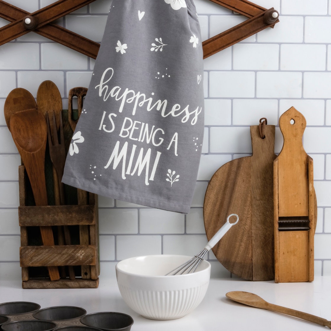 FLEURISH Happiness Is Being A Mimi Kitchen Towel