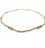 Erin Gray 2mm+4mm Beaded 14k Gold Filled Waterproof Necklace