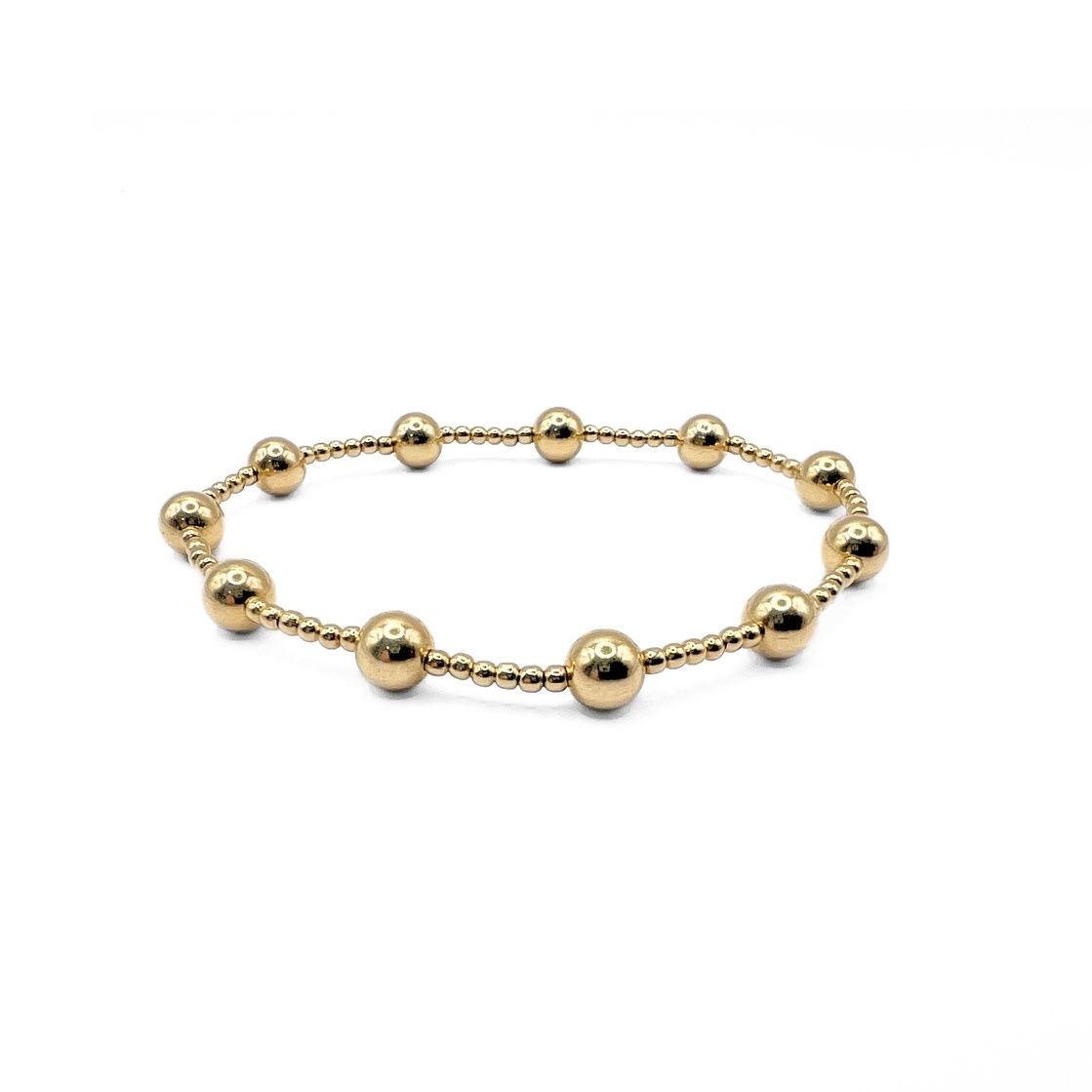 Erin Gray 2mm6 The Malibu Collection 14k Gold-Filled Beaded Bracelets 7"