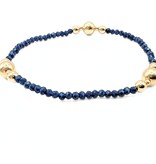 Erin Gray Navy The Nantucket Shimmer Collection 14k Gold- Filled Beaded Bracelets 7"
