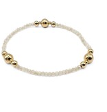 Erin Gray The Nantucket Shimmer Winter White & 14k Gold- Filled Beaded Bracelet