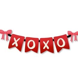 Roeda Studio "XOXO" Banner Magnet (10"w), Valentine's Decor