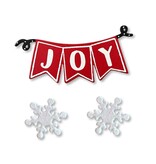 Roeda Studio Joy Banner w/ Snowflake Magnets S/3