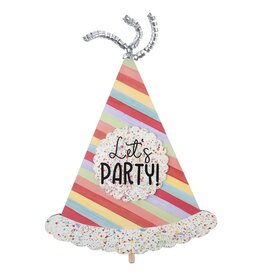 FLEURISH Let's Party Hat Topper