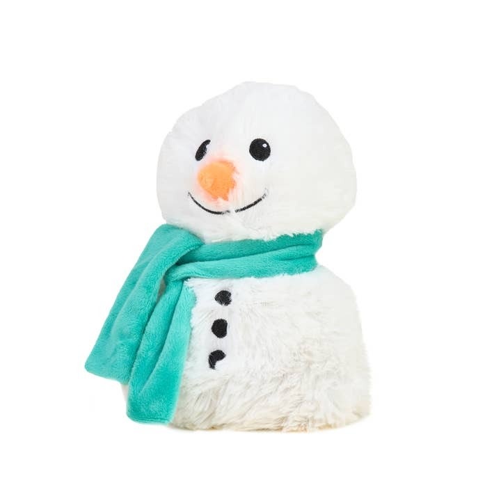 Warmies Green Scarf Snowman Junior Warmies