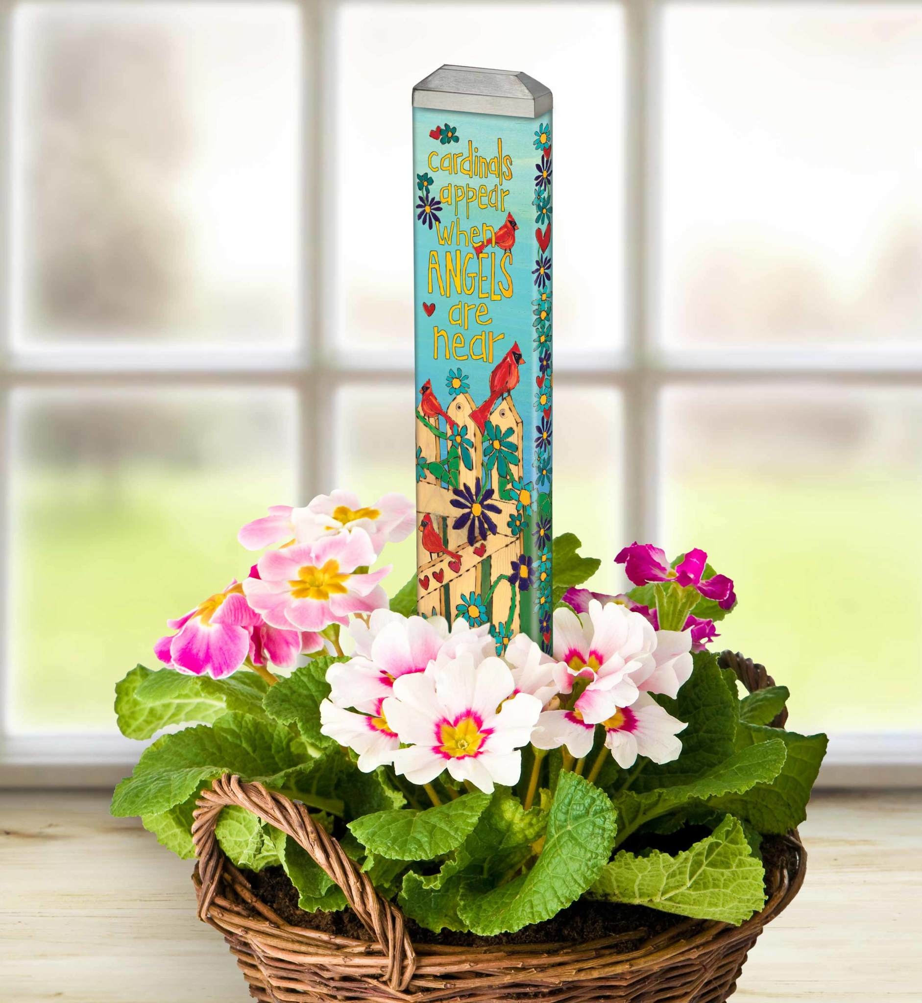 Studio M Cardinals Appear 13" Mini Art Pole