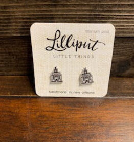 Lilliput Little Things BLK Hamilton Memorial Bldg/Billy Yank Earrings