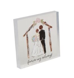 Mudpie Forever Acrylic Wedding Plaque