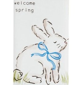 Mudpie Welcome Spring Bunny Tea Towel