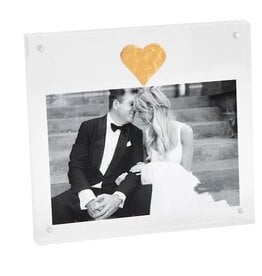 Mudpie Acrylic Frame With Gold Heart