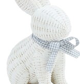 Mudpie Large Wicker Resin Bunny