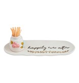 Mudpie Happily Ever After Tray & Toothpick Set