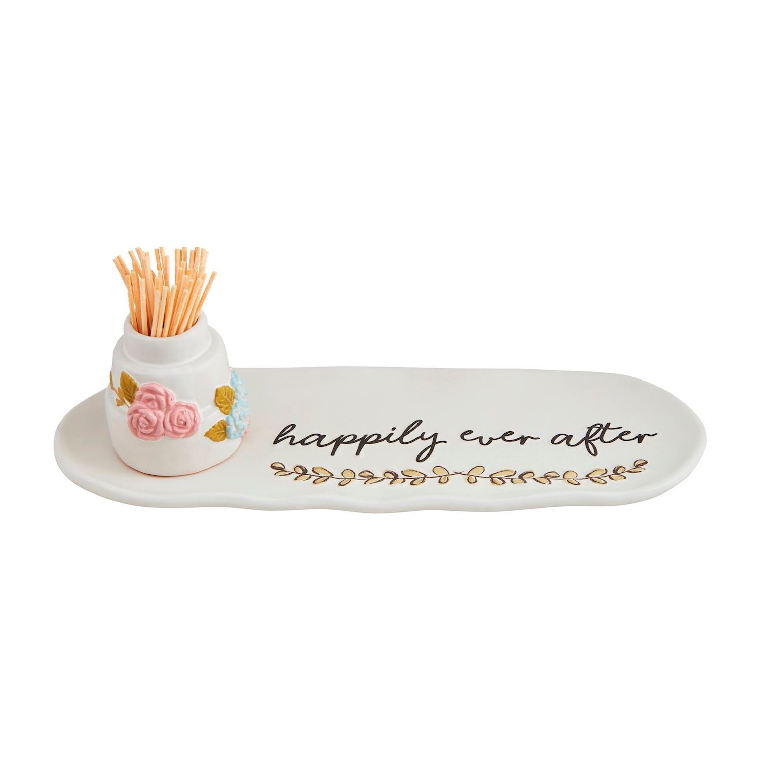 Mudpie Happily Ever After Tray & Toothpick Set