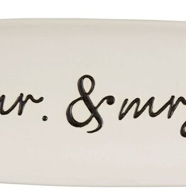 Mudpie Mr And Mrs Everything Dish *script lettering