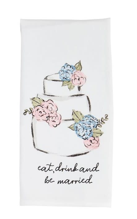 Mudpie Eat Drink Cotton Hand Towel