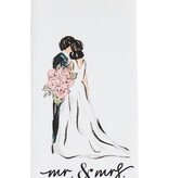 Mudpie Mr And Mrs Cotton Hand Towel