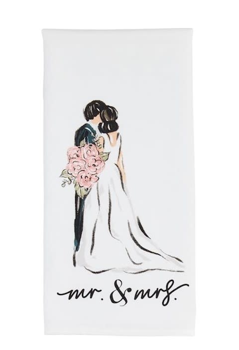 Mudpie Mr And Mrs Cotton Hand Towel
