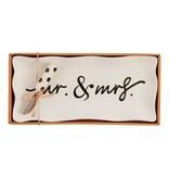 Mudpie Mr. & Mrs. Hostess Tray Set
