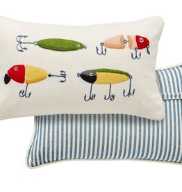 Mudpie Fishing Lure Pennant Pillow