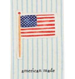Mudpie Flag Americana Canvas Patch Towel