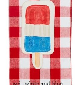 Mudpie Popsicle Americana Canvas Patch Towel
