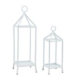 Mudpie White Bamboo Lantern Set