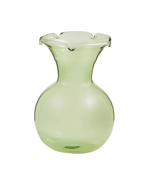 Mudpie Green Botanica Mini Ruffle Vases