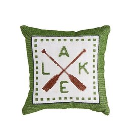 Mudpie Lake Mini Needlepoint Pillow