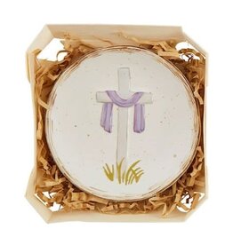 Mudpie White Cross Trinket Dish