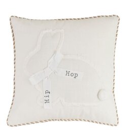 Mudpie Square Bunny Pillow