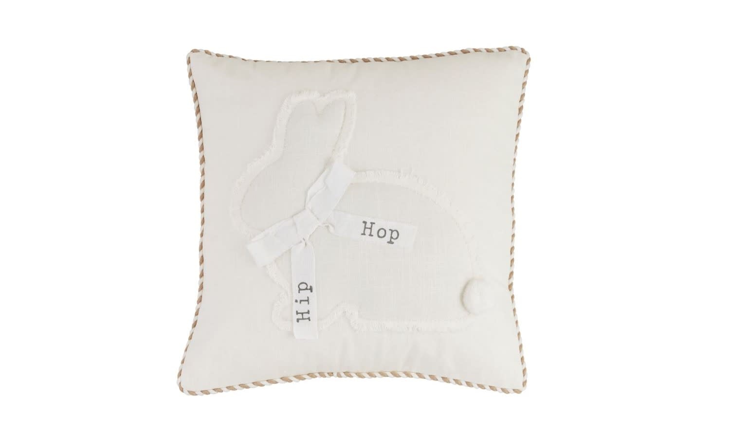 Mudpie Square Bunny Pillow