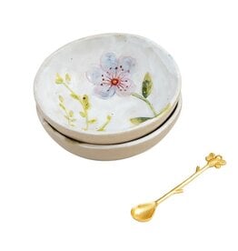 Mudpie Blue Flower Dipping Tidbit Set