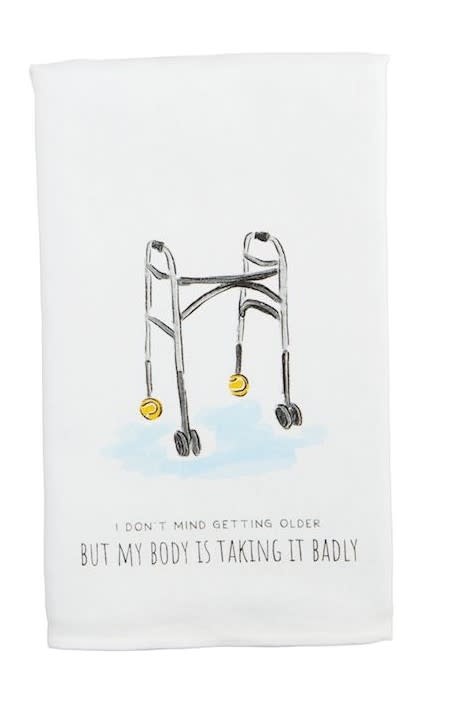 Mudpie Body Funny Birthday Towel
