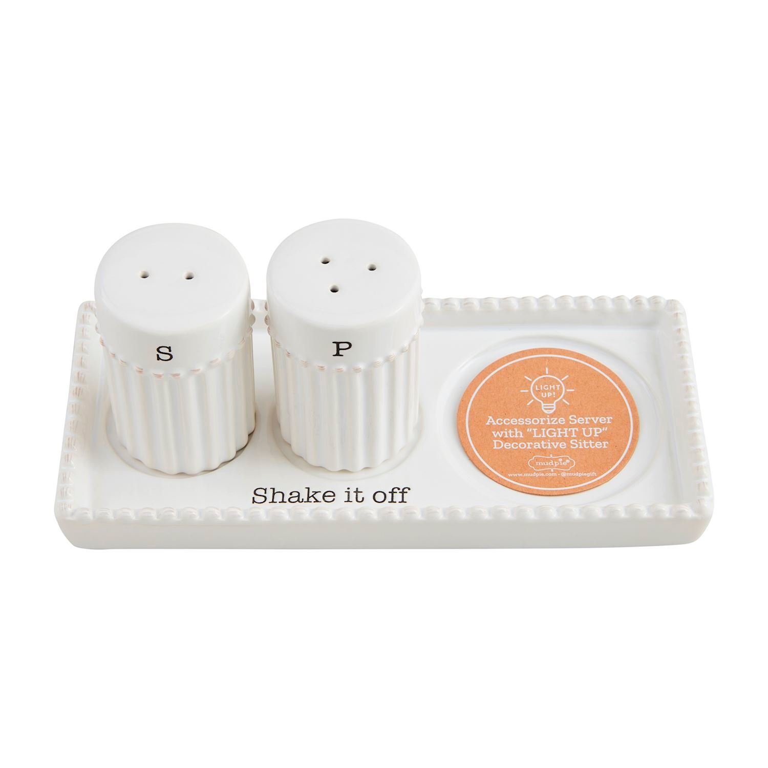 Mudpie Salt & Pepper Accessory Tray Set