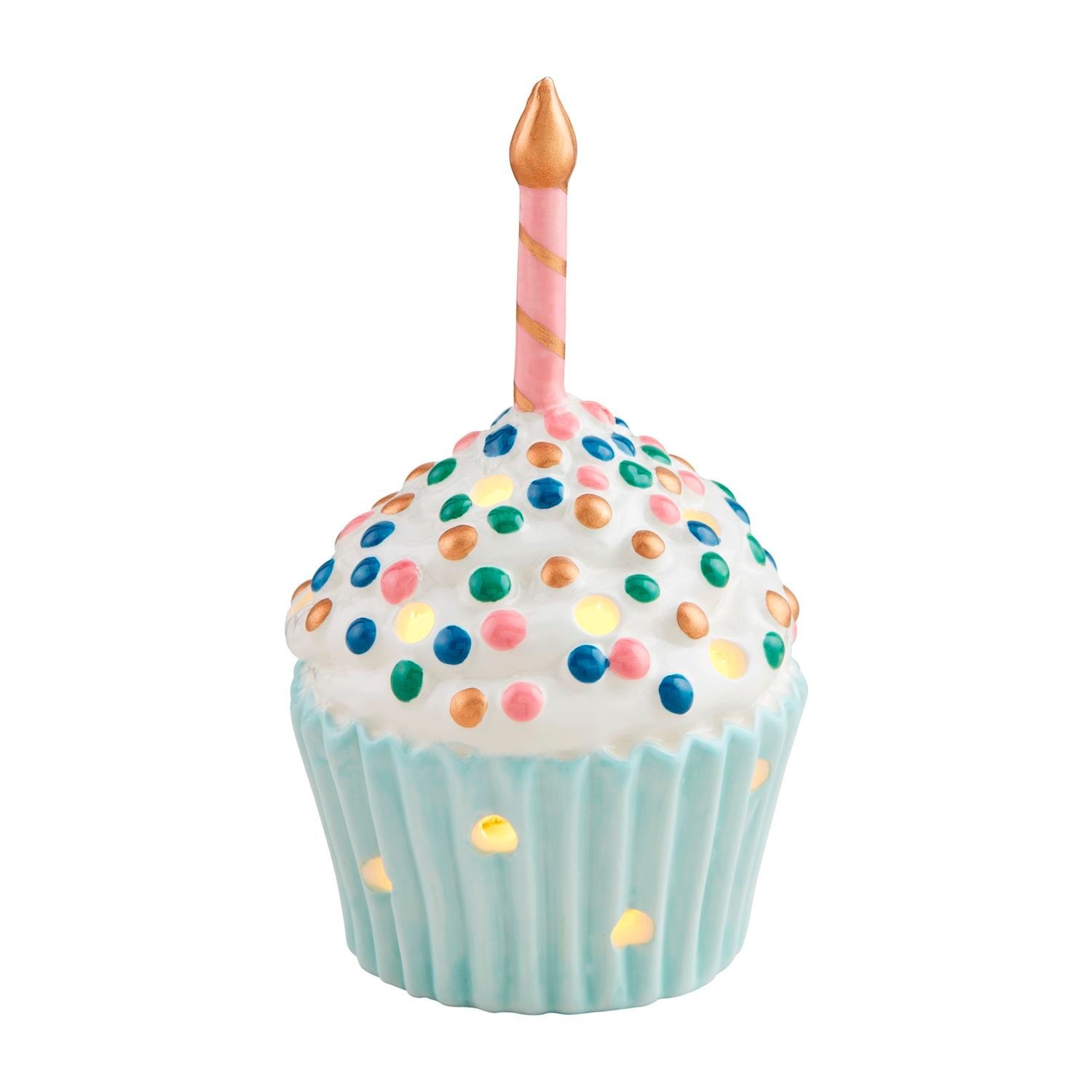 Mudpie Birthday Cupcake Light-Up Sitter