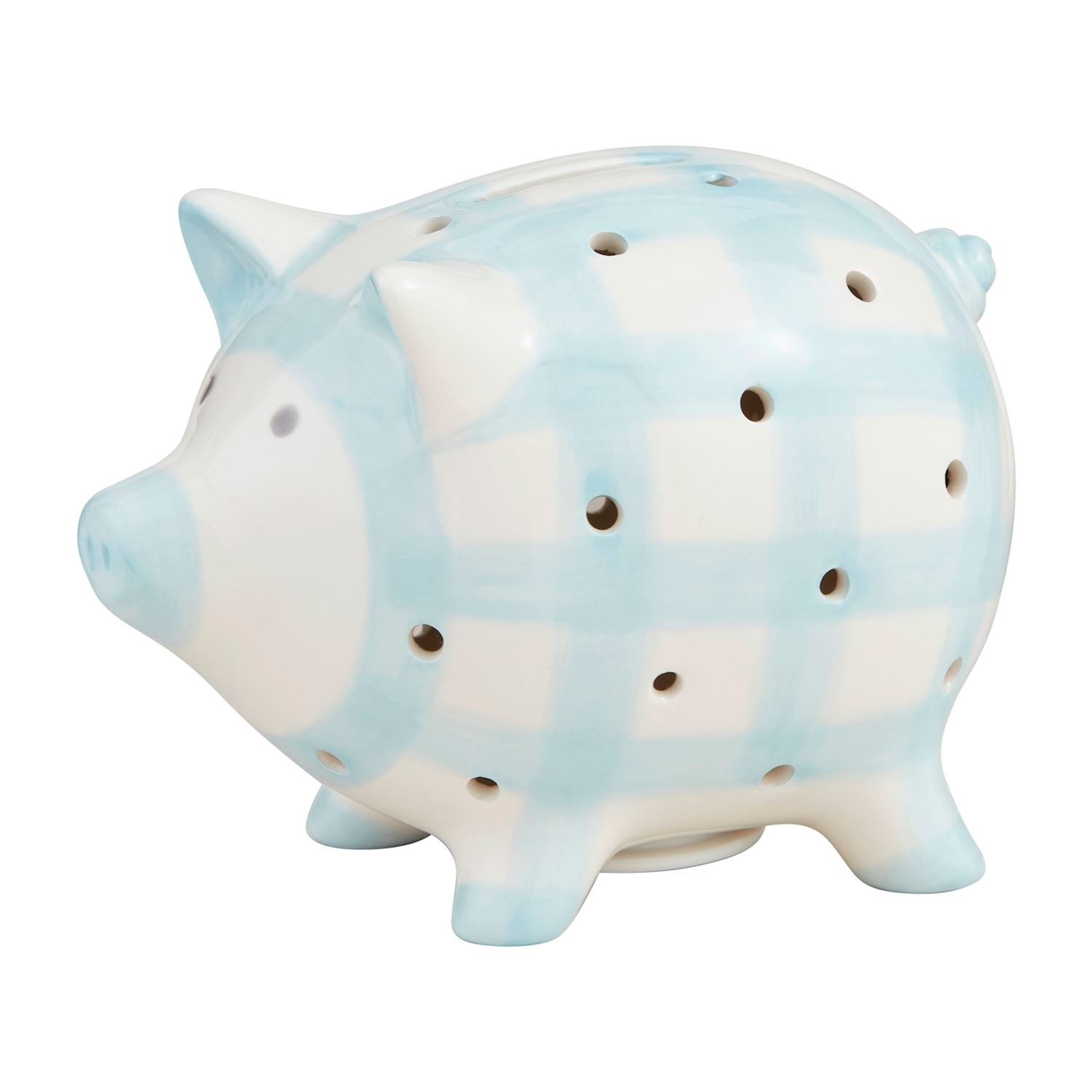 Mudpie Blue Light Up Piggy Bank
