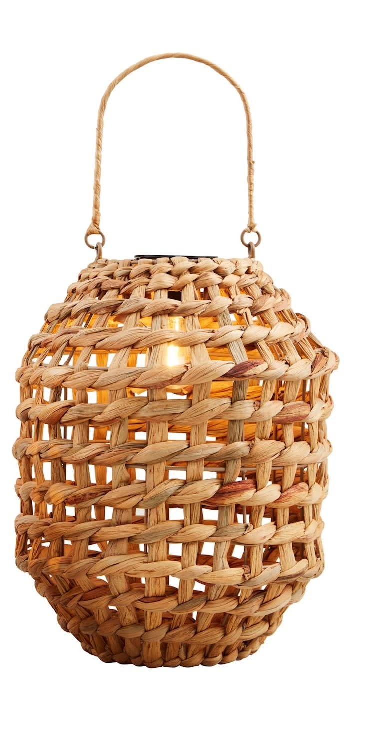 Mudpie Large Mini Hyacinth Light-Up Lantern