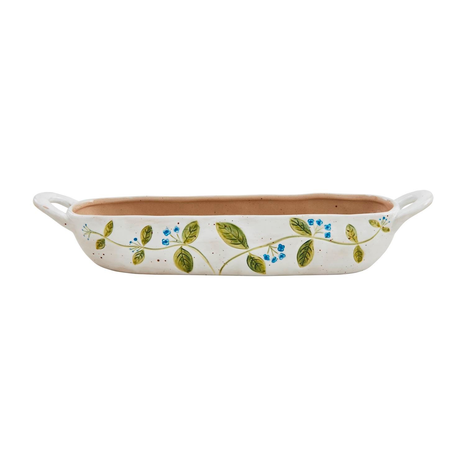 Mudpie Blue Flower Cracker Dish